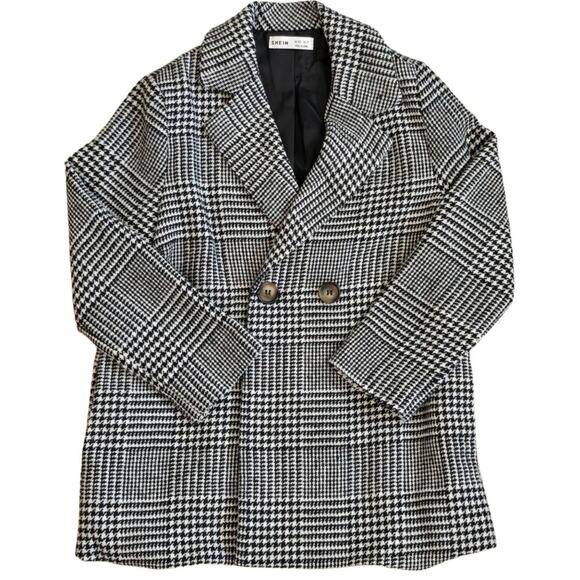 Boys Plaid Double-breasted coat Sz 7 - Picture 1 of 5
